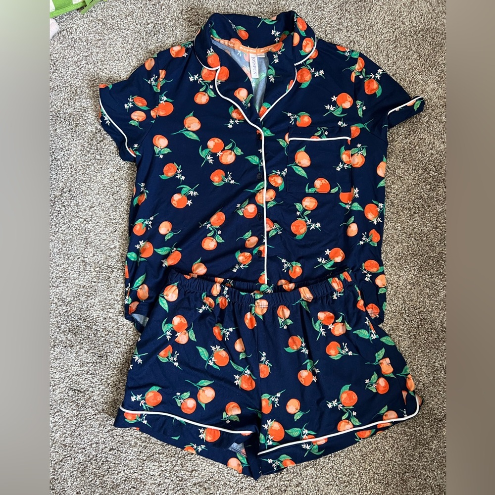 Joyspun Pajamas with Orange Print